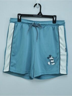 Disney Spirit Jersey Light Blue Men's Athletic Shorts with Mickey Graphic